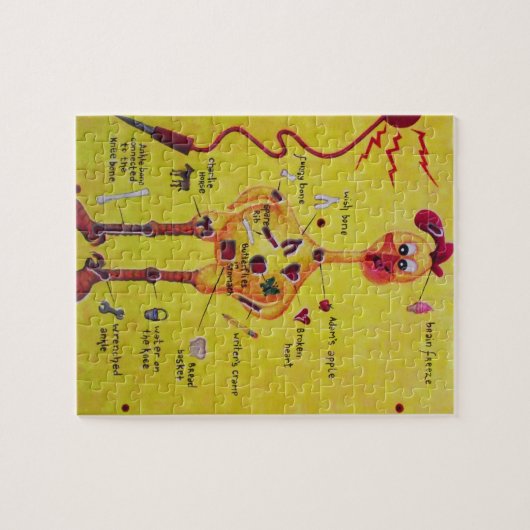 Puzzle Poulet en caoutchouc d'opération (Horizontal)