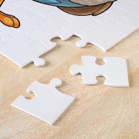 Puzzle Poulet en fermier avec Casquette (Côté)