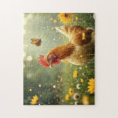 Puzzle poulet et papillon (Vertical)