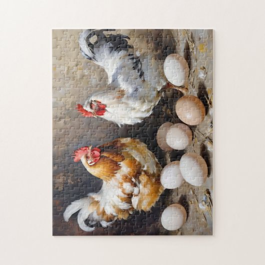 Puzzle Poulets et oeufs (Vertical)