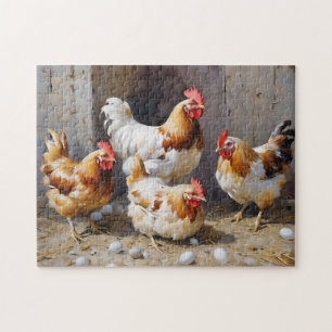 Puzzle Poulets et oeufs