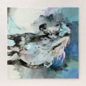 Puzzle Pouliche Appaloosa fringante Aquarelle (Horizontal)