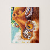 Puzzle Poulpe (He'e) luttant avec le tigre Cowry (Vertical)