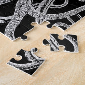 Puzzle Poulpe noir et blanc (Côté)