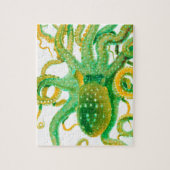 Puzzle poulpe vert (Vertical)