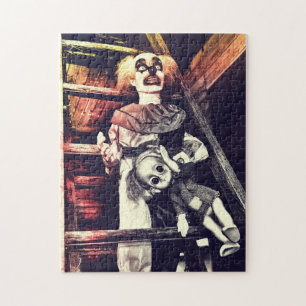 Puzzle Poupée clown et Déplaisante