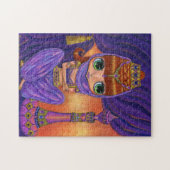 Puzzle Poupée de génie pourpre et sa bouteille magique bi (Horizontal)