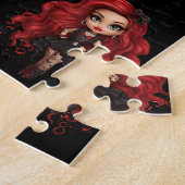 Puzzle Poupée Éffrayante Halloween Thème avec nom (Côté)