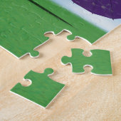 Puzzle Poupée Kokeshi Japonaise Art Fleur de Cerisier (Côté)