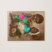 Puzzle Poupées noires adorables RPPC des années 1920 (Horizontal)