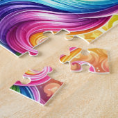Puzzle pour enfants à licorne arc-en-ciel (Côté)