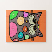 Puzzle pour enfants Chat Comique Grands Pièces (Horizontal)