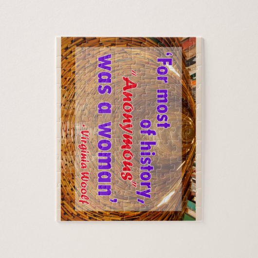 Puzzle Pour la majeure partie d'histoire, anonyme était (Vertical)