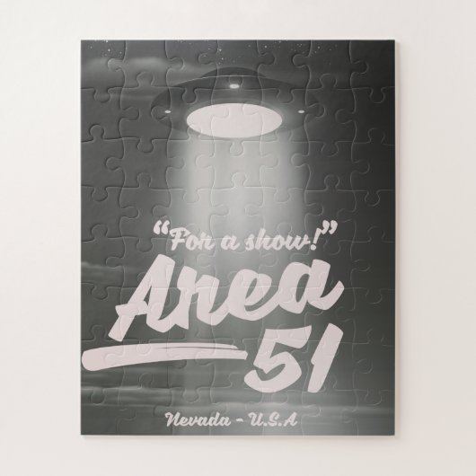 Puzzle "Pour un spectacle" Zone 51 mono poster (Vertical)