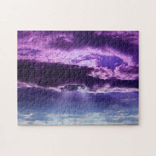 Puzzle pourpre de nuages (Horizontal)