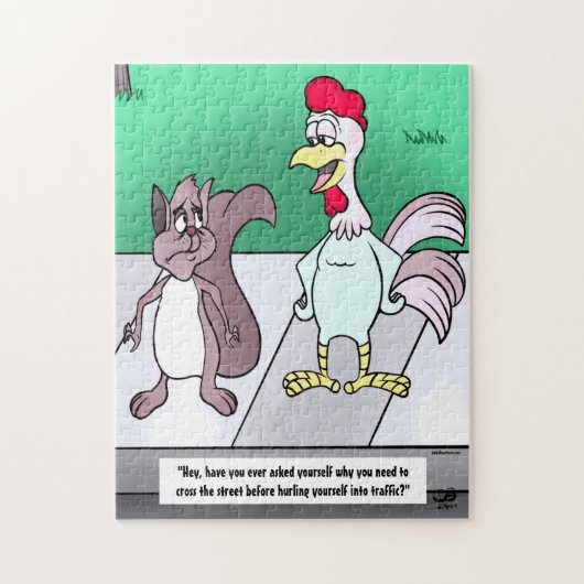 Puzzle Pourquoi les écureuils traversent-ils les routes (Vertical)