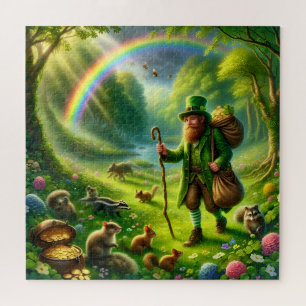 Puzzle Poursuite du pot d'or du Leprechaun Saint Patrick