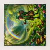 Puzzle Poursuite du pot d'or du Leprechaun Saint Patrick (Vertical)