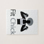 Puzzle Poussin convenable avec l'Afro tenant des (Horizontal)