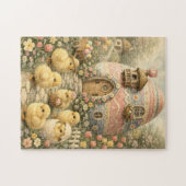 Puzzle Poussins de Pâques (Horizontal)