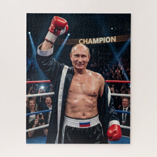 Puzzle Poutine champion de boxe poids lourd knockout (Vertical)