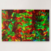 Puzzle Pouzzles holographiques rouges et vert citron (Horizontal)