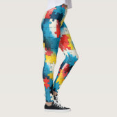 Puzzle Power en leggings colorés vibrants (Droite)