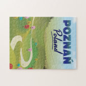 Puzzle Poznań Pologne poster Voyage. (Horizontal)