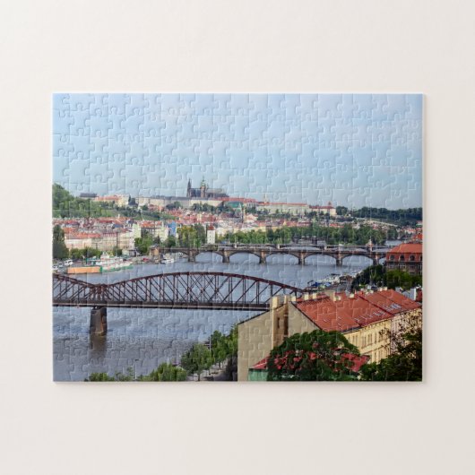 Puzzle Prague, Château et Ponts / République Tchèque (Horizontal)