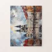 Puzzle Prague nuit en République Tchèque (Vertical)