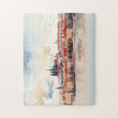 Puzzle Prague nuit en République Tchèque (Vertical)