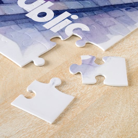 Puzzle Prague - Tchéquie Sketch | (Côté)