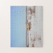 Puzzle Prairies Saskatchewan Canada Vieux tracteur (Vertical)