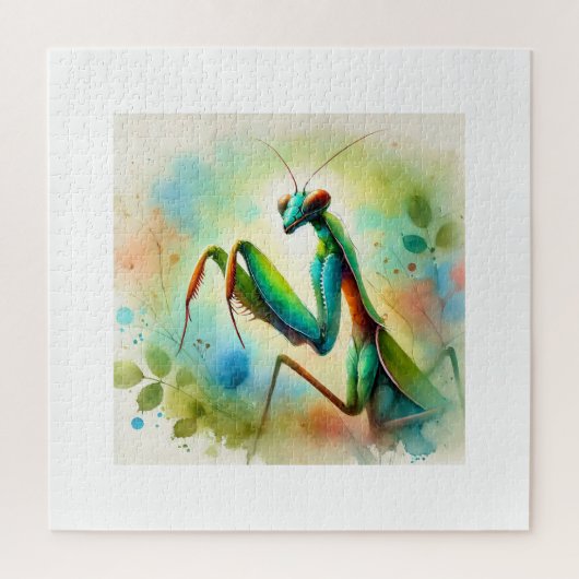 Puzzle Praying Mantis 031024AREF144 - Watercolor (Vertical)