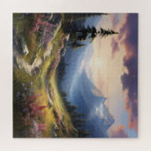 Puzzle Pré paisible dans les montagnes (Horizontal)