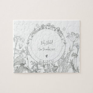 Puzzle Pregnancy Announcement Grandparents Due Date