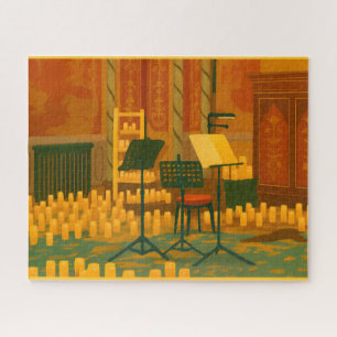 Puzzle Prelude aux chandelles - Salle de musique, Pavillo