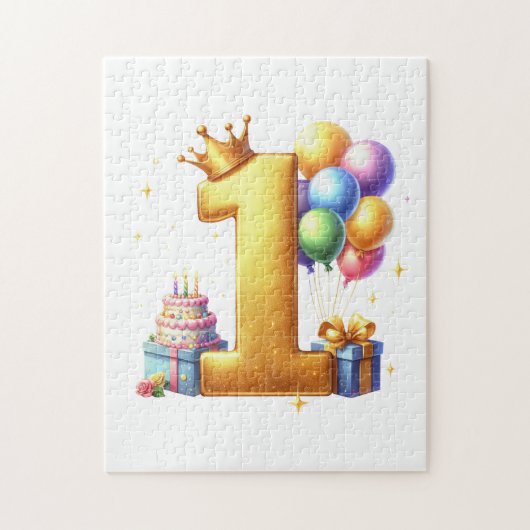 Puzzle Premier anniversaire doré (Vertical)