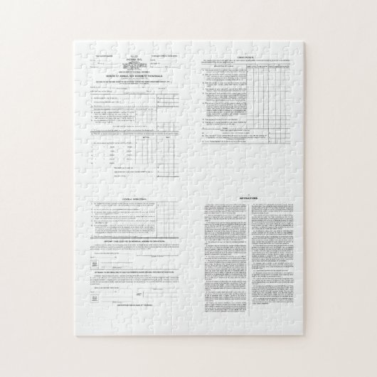 Puzzle Premier formulaire d'impôt américain sur le revenu (Vertical)