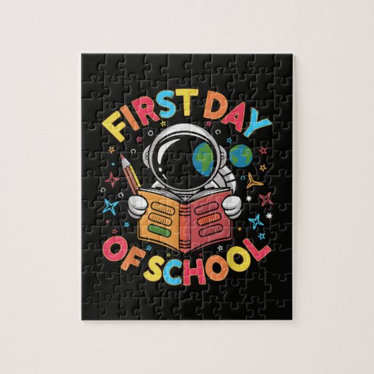 Puzzle Premier jour d'école Astronaute Espace Retour à l' (Vertical)
