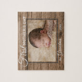 Puzzle Première fête des mères Grand-mère Photo Rustic Wo (Vertical)