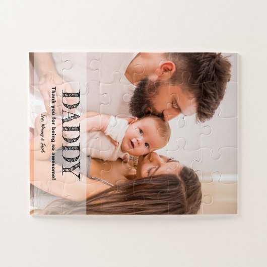 Puzzle Première Fête des pères Custom Photo Cadeau Pads j (Horizontal)