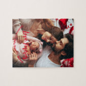 Puzzle Première Saint Valentin | Photo personnalisée (Horizontal)