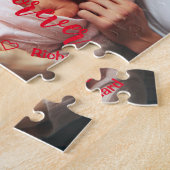 Puzzle Première Saint Valentin | Photo personnalisée (Côté)