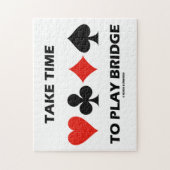 Puzzle Prenez Le Temps De Jouer Bridge Four Card Costumes (Vertical)