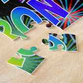 Puzzle Prénom "AARON", amusant "HEUREUX ANNIVERSAIRE" (Côté)