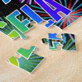 Puzzle Prénom "ANGELA", Amusant "HEUREUX ANNIVERSAIRE" (Côté)