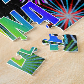 Puzzle Prénom "ANNA", Amusant "HEUREUX ANNIVERSAIRE" (Côté)