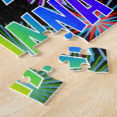 Puzzle Prénom "ARIANNA", Amusant "HEUREUX ANNIVERSAIRE" (Côté)