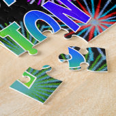 Puzzle Prénom "ASHTON", Amusant "HEUREUX ANNIVERSAIRE" (Côté)